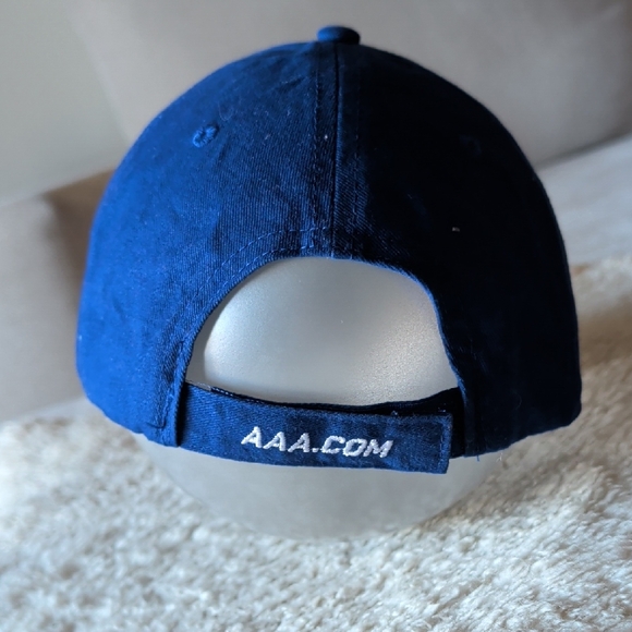 Blue AAA Baseball Cap with Patriotic Brim - Picture 2 of 3